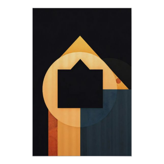 Geometrische Harmonie Poster (Vorderseite)