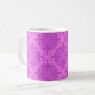 Geometrische helle lila Art Deco Kaffeetasse