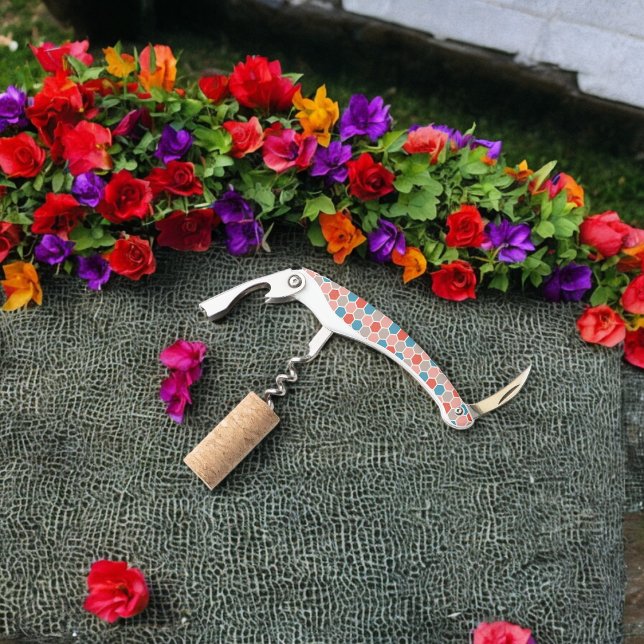 Geometrische Hexagon-Formen Kellnermesser (Corkscrew Bottle Opener)