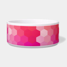 Geometrische Hexagon-Formen rosa gelb