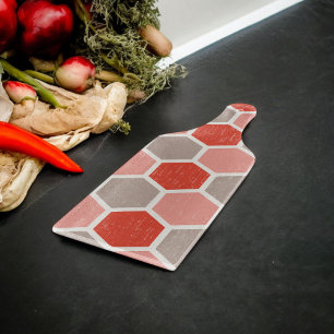 Geometrische Hexagon-Formen Schneidebrett