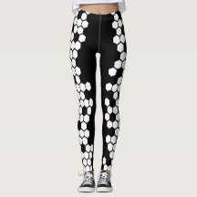 Geometrische Hexagon-Fußball-Leggings