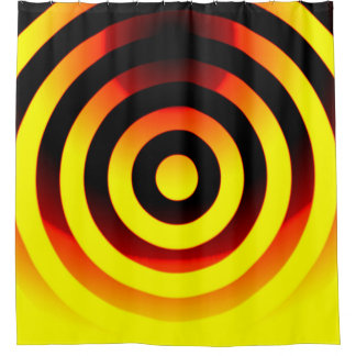 geometrische Hintergrundmuster der Kreise in Farbe Duschvorhang