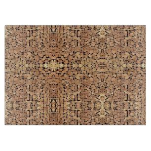 Geometrische Holzkunst Schneidebrett