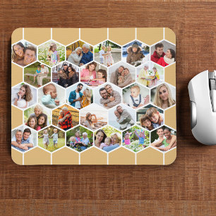 Geometrische Honeycomb 28 FotoCollage Custom Mousepad