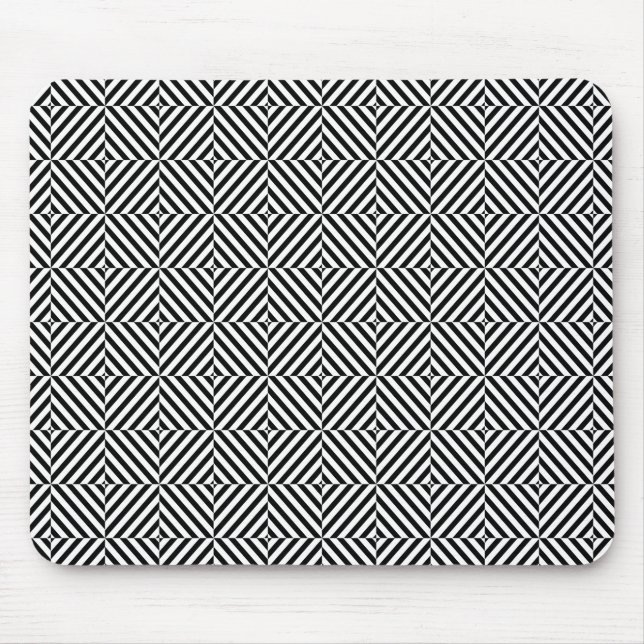 Geometrische Illusionsstreifen Mousepad (Vorne)