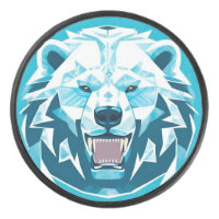 Geometrische Illustration des Eisbärs