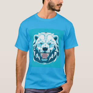 Geometrische Illustration des Eisbärs T-Shirt