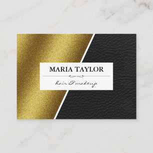 Geometrische Imitat Farbblöcke aus Leder Visitenkarte