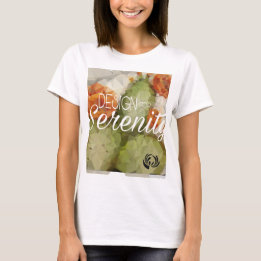Geometrische Kakteen Blossom Frauenmuskeln T-Shirt