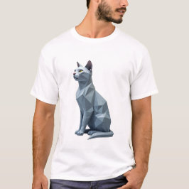 Geometrische Katze T-Shirt