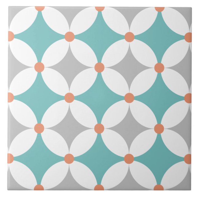 Geometrische Keramik des modernen Mitteljahrs Fliese