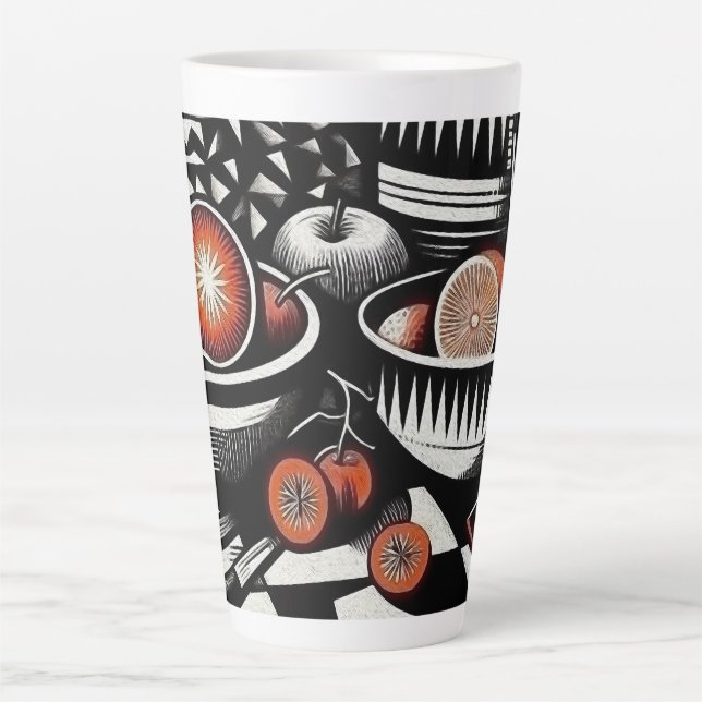 Geometrische Keramik Milchtasse (Vorderseite)