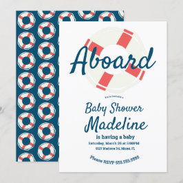 Geometrische Kinderdusche für den Rett des Ring Na Einladung