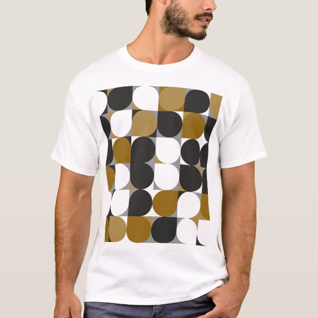 Geometrische Kreativität: Nahtloses Muster T-Shirt (Vorderseite)