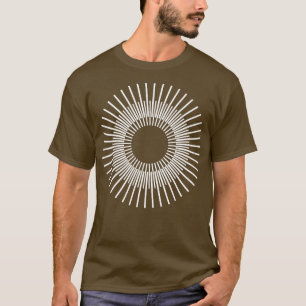 geometrische Kreise, die sich aus der Liniengestal T-Shirt