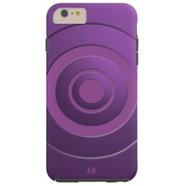 Geometrische Kreise Moderne Lila mit beliebigen In iPhone 16 Pro Hülle