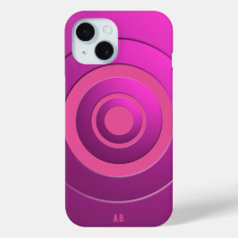 Geometrische Kreise Modernes Rosa mit beliebigen I Case-Mate iPhone Hülle