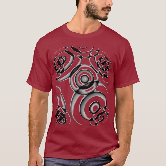 Geometrische Kreise T-Shirt (Vorderseite)