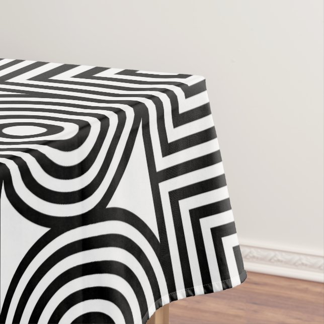 Geometrische Kreise und Quadrate Tischdecke (Beispiel)