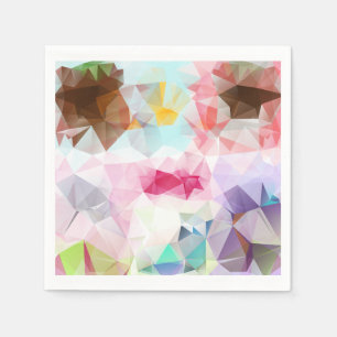 Geometrische Kristallform-Papierservietten Serviette