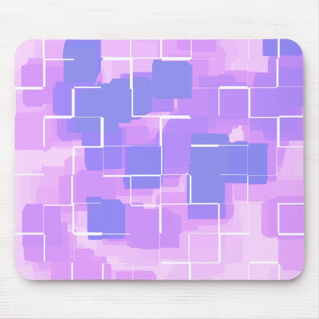 Geometrische Kunst "Blue Berry" Mousepad (Vorne)