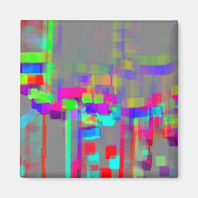 Geometrische Kunst "Carrousel" Magnet (Vorne)