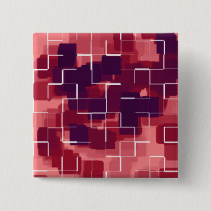 Geometrische Kunst "Cranberry" Button
