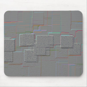 Geometrische Kunst "Cyber Gothic" Mousepad