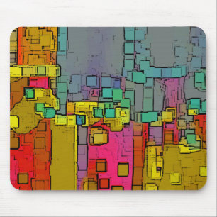 Geometrische Kunst der "Subway" Mousepad