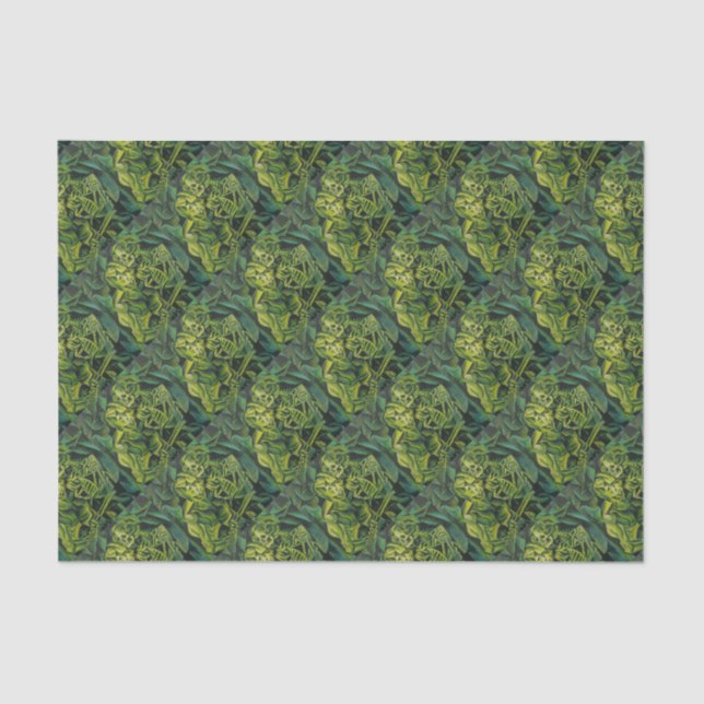 Geometrische Kunst des abstrakten Menschen und Ske Seidenpapier (Vorderseite)