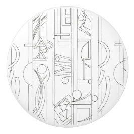 Geometrische Kunst des Architekten Dream-Modern Ba Keramikknauf