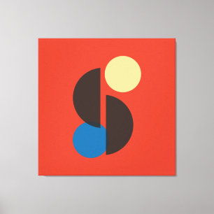 Geometrische Kunst des Mittelzentrums Leinwanddruck