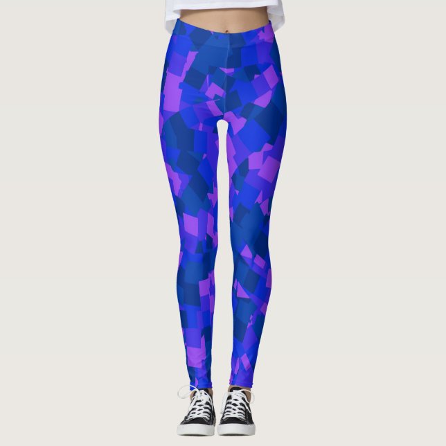Geometrische Kunst für dynamische Dimensionen Leggings (Vorderseite)