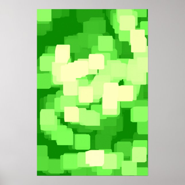 Geometrische Kunst "Iceberg" Poster (Vorne)