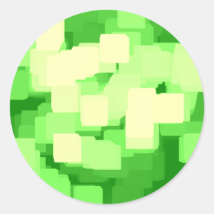 Geometrische Kunst "Iceberg" Runder Aufkleber