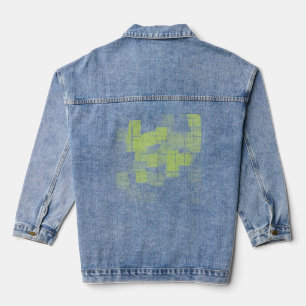 Geometrische Kunst "Lemon Meringue" Jeansjacke