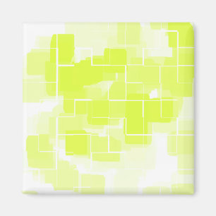 Geometrische Kunst "Lemon Meringue" Magnet