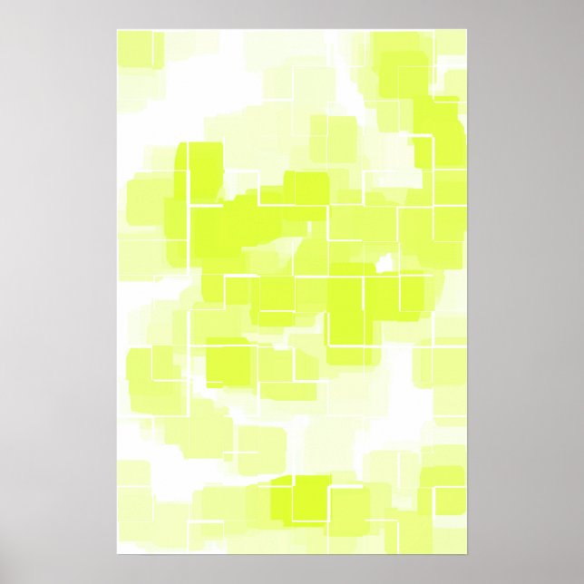 Geometrische Kunst "Lemon Meringue" Poster (Vorne)