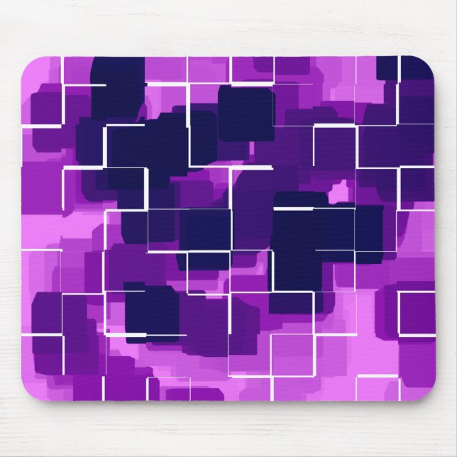 Geometrische Kunst "Plum" Mousepad (Vorne)