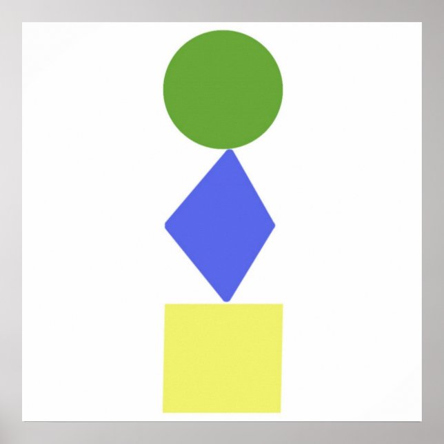 geometrische Kunst Poster (Vorne)