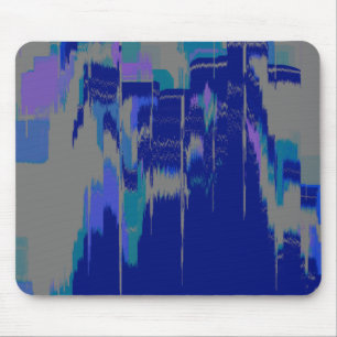 Geometrische Kunst "Rain Hitting Window" Mousepad