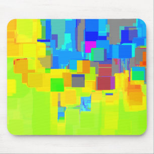Geometrische Kunst "Stadt im Himmel" Mousepad