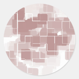 Geometrische Kunst "Traubensoda" Runder Aufkleber