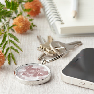 Geometrische Kunst "Traubensoda" Schlüsselanhänger