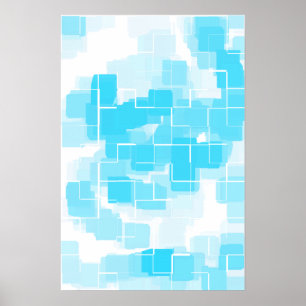 Geometrische Kunst "Wasser" Poster