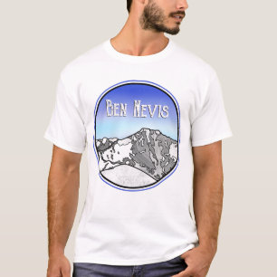 Geometrische Landschaft Ben Nevis T-Shirt