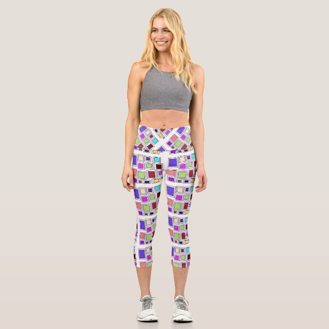geometrische Leggings (Vorderseite)