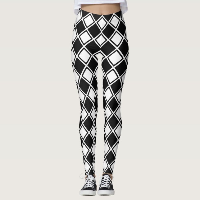 geometrische Leggings (Vorderseite)