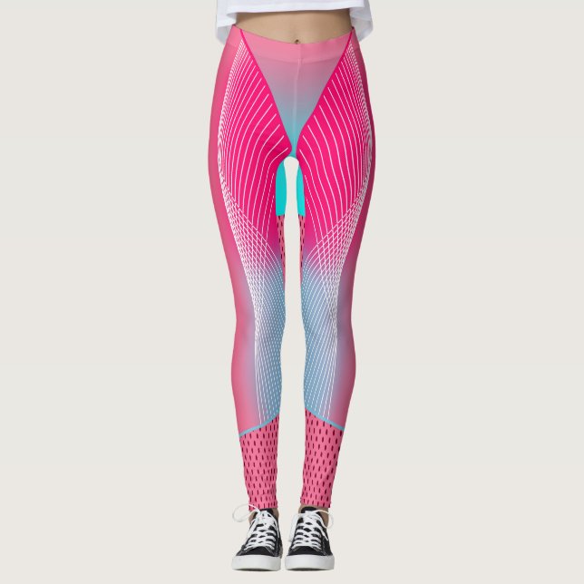 Geometrische Leggings für den elektrischen Pop Ene (Vorderseite)